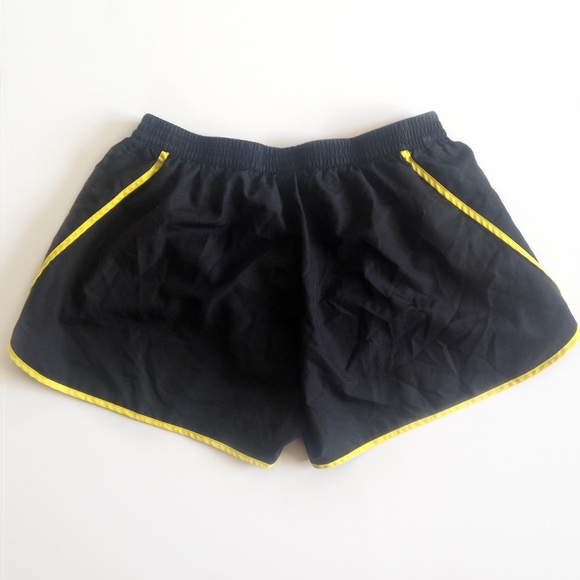 black and yellow adidas shorts
